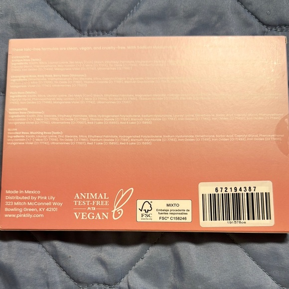 Pink Lily Blush Palette Pink Makeup - Picture 2 of 3